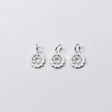 925 Sterling Silver Hollow Stars Charms DIY Necklace Decoration