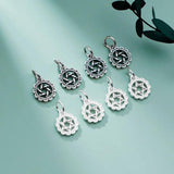925 Sterling Silver Hollow Stars Charms DIY Necklace Decoration