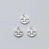 Silver Hollow Tree Charm Necklace Making Findings