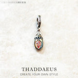 Beetle Bug Dangle Charm 925 Sterling Silver Pendant