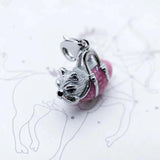 925 Sterling Silver Westie Dog Pendant DIY Jewelry Gift