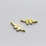 925 Silver Leaves Zircon Charms DIY Jewelry Necklace Accessory