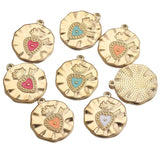 4pcs/Lot Round Cartoon Radish Enamel Earrings Pendants