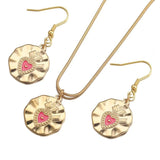 4pcs/Lot Round Cartoon Radish Enamel Earrings Pendants