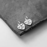 925 Silver Heart Letter Charms for DIY Jewelry Bracelets
