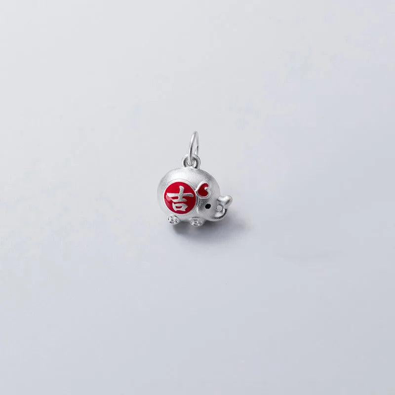 925 Sterling Silver Elephant Charm for Bracelet Accessory