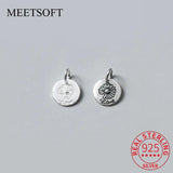 925 Silver Daisy Flowers Charms for DIY Necklace Making