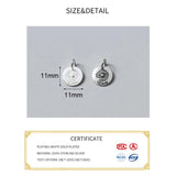 925 Silver Daisy Flowers Charms for DIY Necklace Making