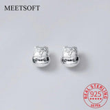 S925 Sterling Silver Cat Charms for DIY Jewelry