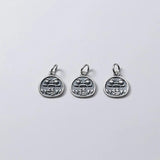 925 Silver Chinese Fortune Charm for DIY Necklace Decoration
