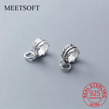 925 Sterling Silver Minimalist Leaves Jewelry Making Findings