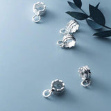 925 Sterling Silver Minimalist Leaves Jewelry Making Findings