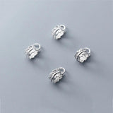 925 Sterling Silver Minimalist Leaves Jewelry Making Findings