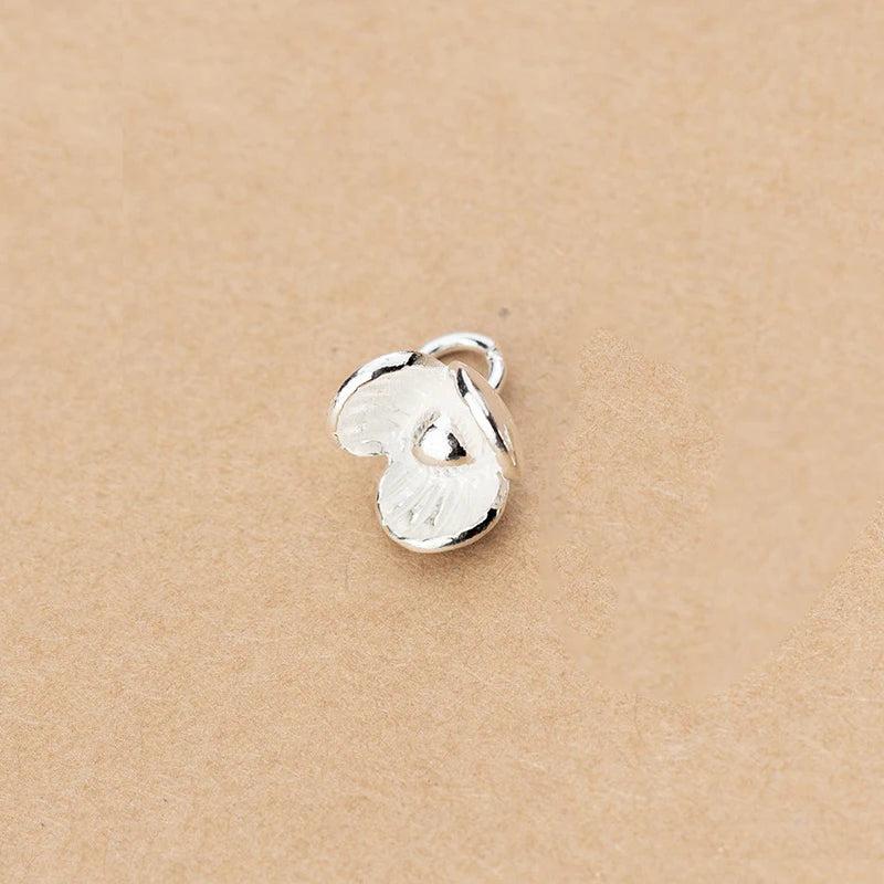 925 Silver Flowers Charm for DIY Necklace Making