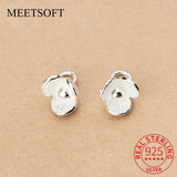 925 Silver Flowers Charm for DIY Necklace Making