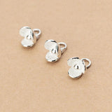 925 Silver Flowers Charm for DIY Necklace Making