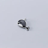 Romantic 925 Silver Whale Charms for DIY Necklace, Bracelet