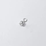 Romantic 925 Sterling Silver Sweet Flower Charms for DIY Pendant Making