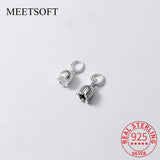 Romantic 925 Sterling Silver Sweet Flower Charms for DIY Pendant Making