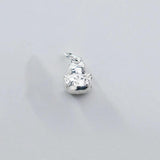 Silver Lucky Kitty Pendant Necklace Charm for DIY Jewelry Making