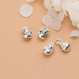 Silver Lucky Kitty Pendant Necklace Charm for DIY Jewelry Making