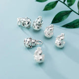 Silver Lucky Kitty Pendant Necklace Charm for DIY Jewelry Making
