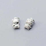 Silver Bicolor Lucky Pig Charms for DIY Necklace Making