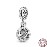 925 Silver Dog Balloon Boy Car Charm Bracelet Jewelry