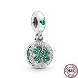 925 Silver Dog Balloon Boy Car Charm Bracelet Jewelry