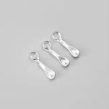 Sterling Silver Soup Spoon Charms for DIY Necklace