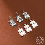 925 Silver Bear Shape Charms Jewelry Making Supplies