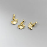 925 Sterling Silver Double Apricot Leaf Bracelet Necklace Pendants
