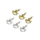 925 Sterling Silver Double Apricot Leaf Bracelet Necklace Pendants