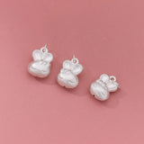 925 Sterling Silver Rabbit Charms, S925 Bunny Pendant