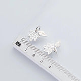 925 Silver Retro Leaf Charms Maple Leaf Pendant Finding