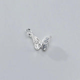Thai Silver Hollow Butterfly Charms DIY Necklace Making Findings