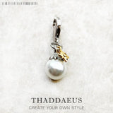 Star Pearl Pendant Charm 925 Silver Jewelry Women