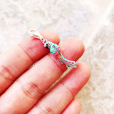 925 Silver Colorful Parrot Pendant Summer Jewelry Gift