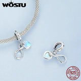 925 Silver Moonstone Charms Astronaut Moon Pendant DIY Jewelry Making