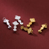 999 Pure Silver Chinese Magic Wand Lucky Pendant DIY Bracelet Necklace