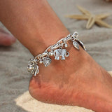 Bohemian Retro Anklets Chain Anklet For Women Elephant Heart Anklet
