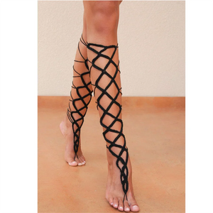 Bohemia Crochet Flower Barefoot Sandals Foot Jewelry