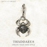 Spider Dangle Charm Pendant 925 Sterling Silver Vintage Jewelry Gift