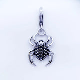 Spider Dangle Charm Pendant 925 Sterling Silver Vintage Jewelry Gift