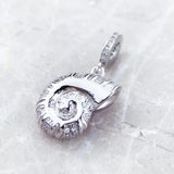 Conch Pendant 925 Sterling Silver Ocean Gift Women