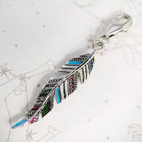 925 Silver Feather Pendant Charm Summer Jewelry Gift Women Men