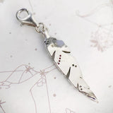 925 Silver Feather Pendant Charm Summer Jewelry Gift Women Men