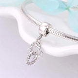European Silver Bracelet Beads 925 Sterling Charm CZ Wedding Spacer Women