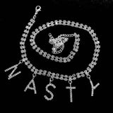Rhinestone 26 letter Pendant Crystal Anklet women's jewelry accessories