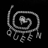 Rhinestone 26 letter Pendant Crystal Anklet women's jewelry accessories